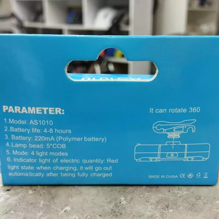 چراغ پلیسی دوچرخه شارژی AS1010