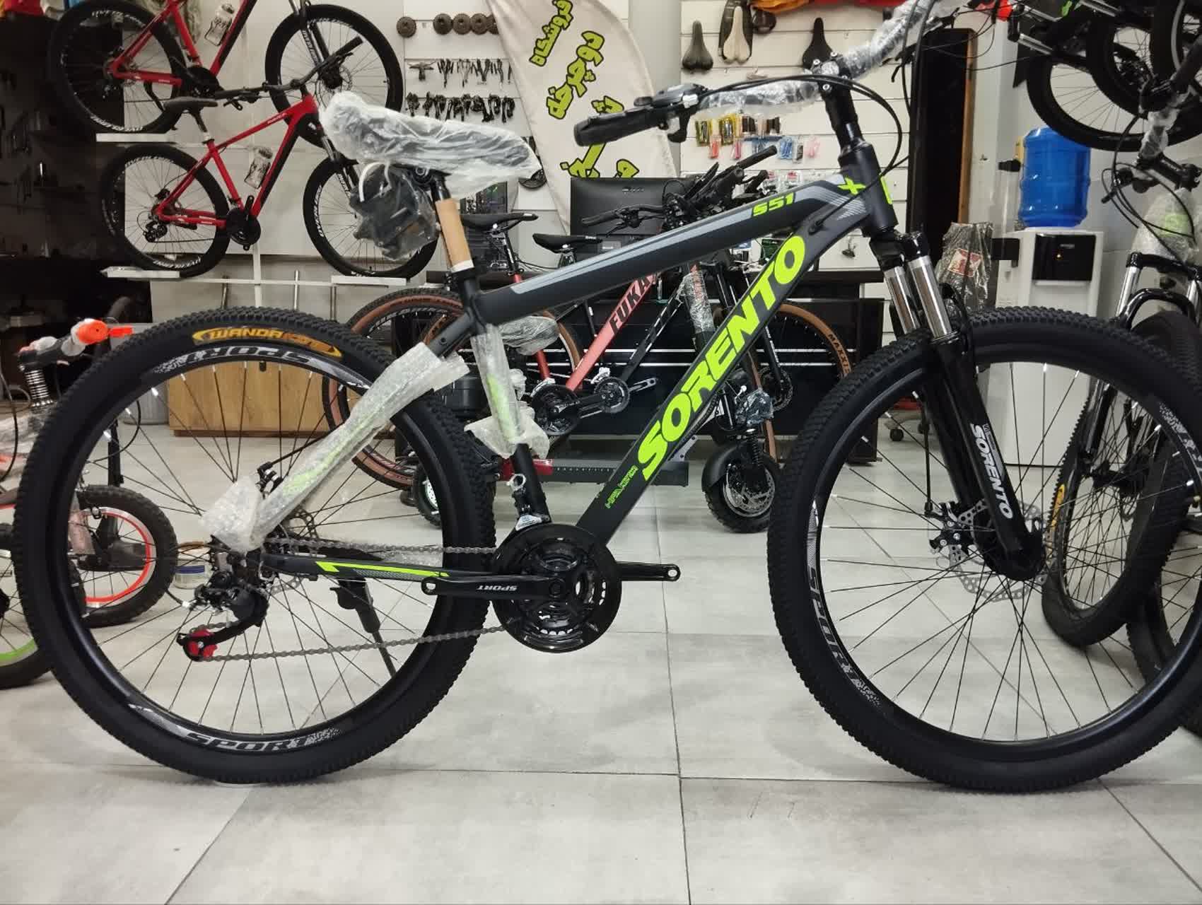 دوچرخه سورنتو سایز 27.5 تنه آلمینیوم دیسکی SORENTO