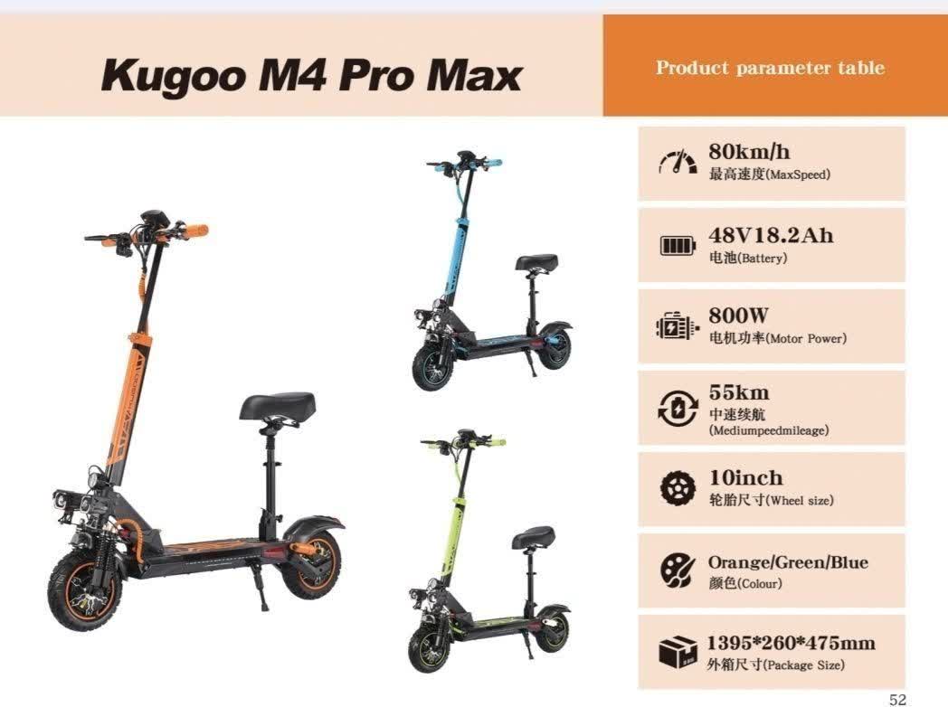 اسکوتر برقی kugoo m4 pro max